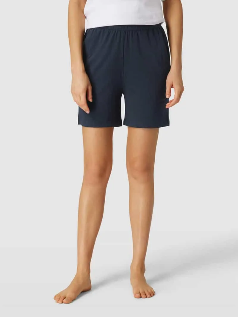 Schiesser Korte pyjamabroek met elastische band marineblauw, foto 4