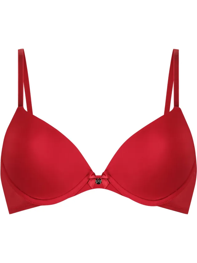 Hunkemöller Dames Lingerie Voorgevormde beugel bh Plunge - Rood