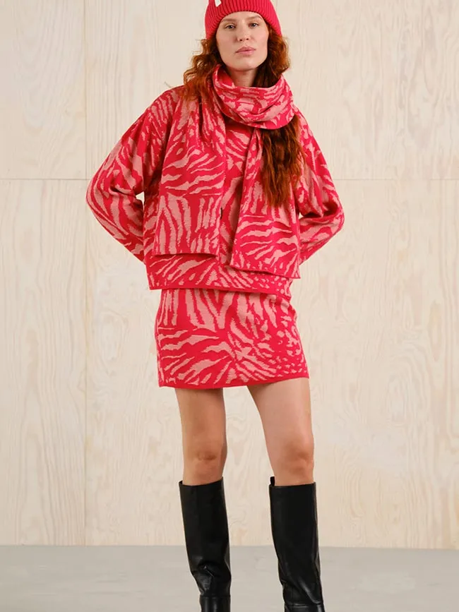 Dedicated dames vegan Rok Adak Dierenprint Roze