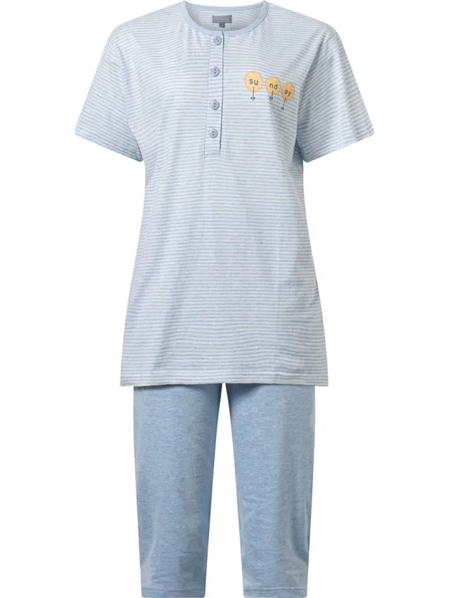 Cocodream Quality Cocodream - dames shortama 612482 - blauw
