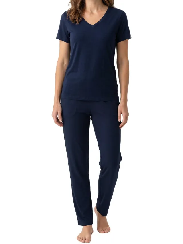 Hanro Dames pyjama Sleep & Lounge donkerblauw