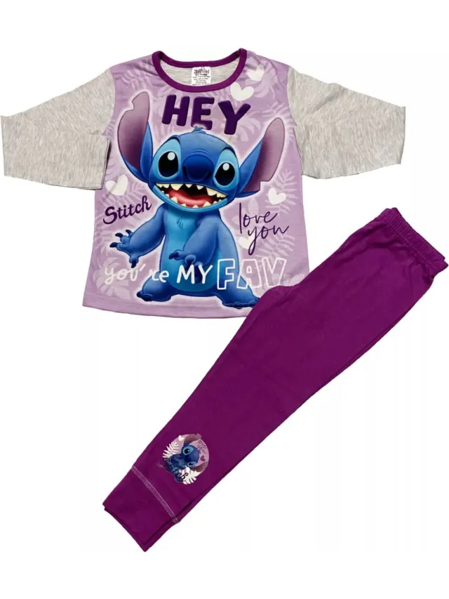 Disney Lilo en Stitch Pyjama - Paars - Meisjespyjama