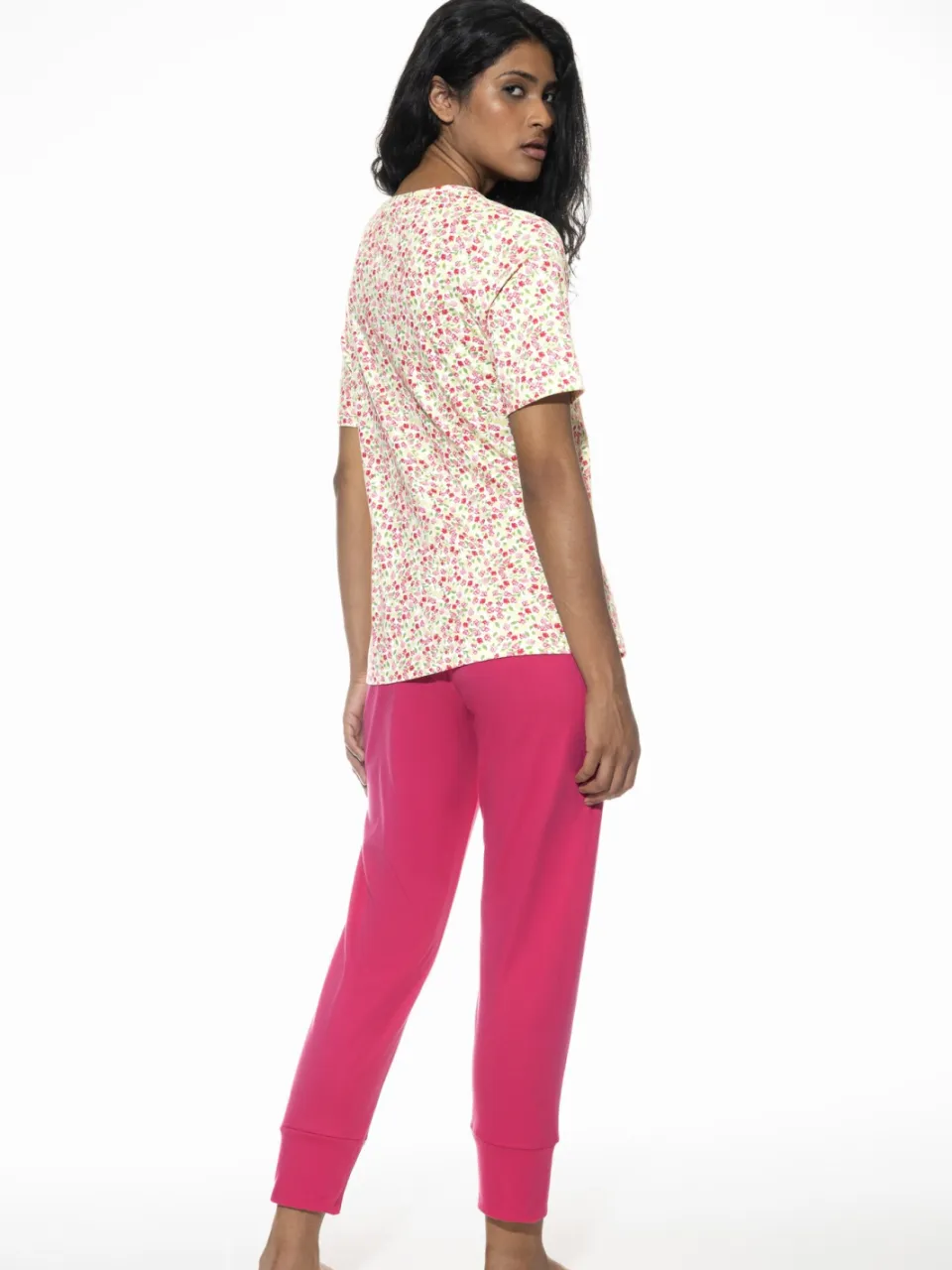 Mey Pyjama 7/8-lang Serie Petites Fleurs Pistachio Cream, foto 2