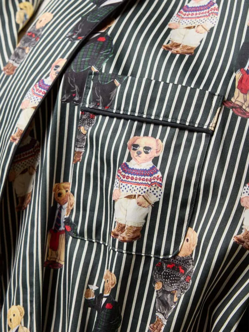 Polo Ralph Lauren Regular fit ochtendjas met polo bear-motief wit, foto 2
