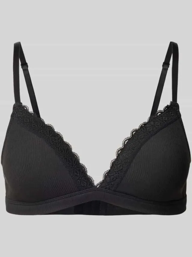 Jake*s Casual bh zonder beugel met details van kant Zwart