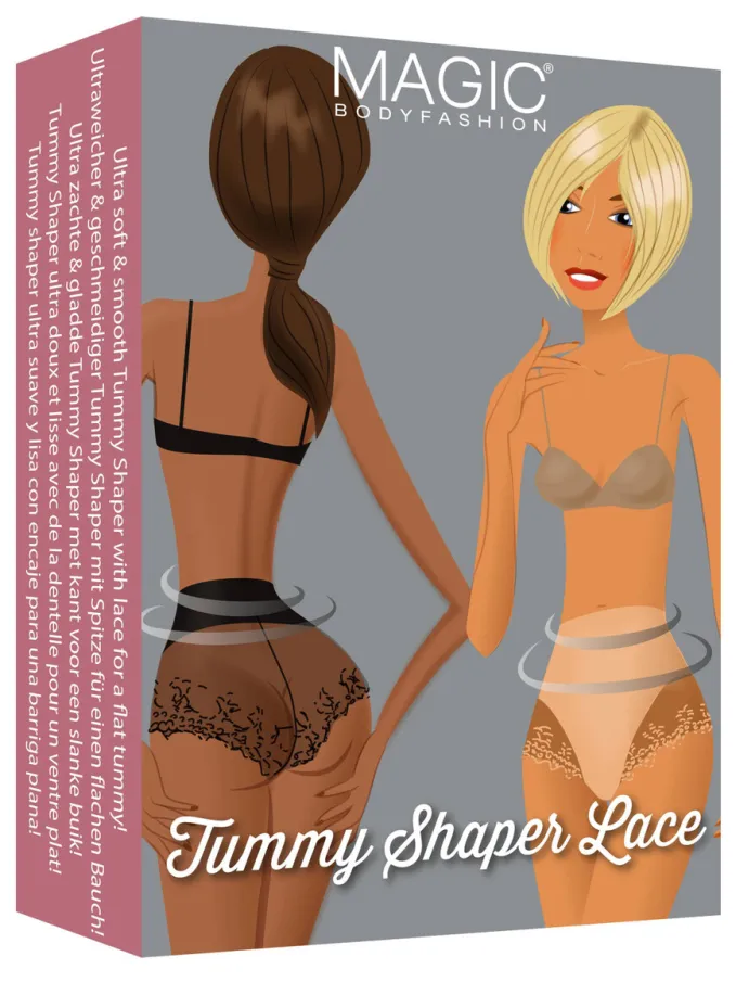 MAGIC Bodyfashion medium corrigerende slip Tummy Shaper Lace lichtbeige, foto 4