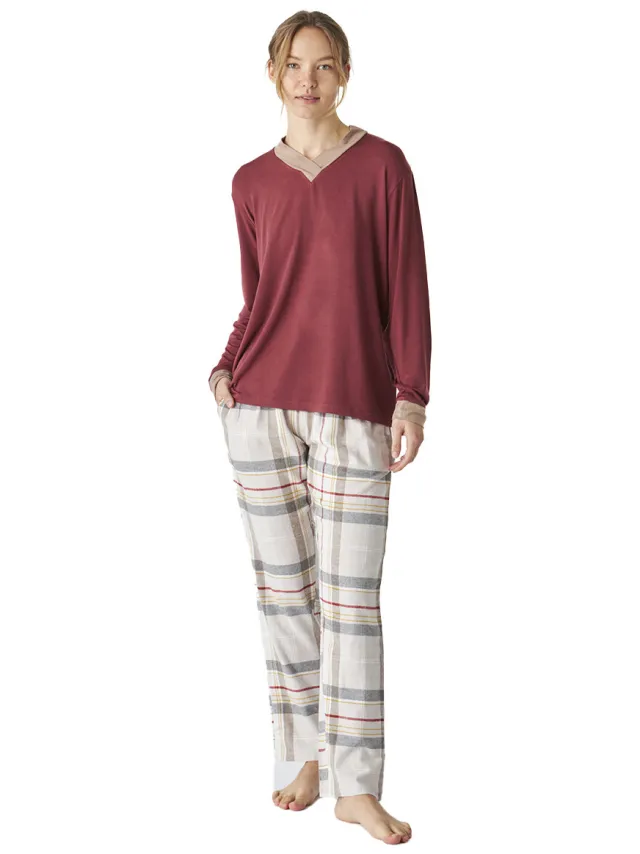 J&J Brothers JJBEP1401 pyjamaset roze Bordeau