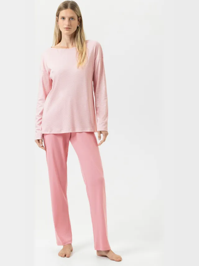 Mey Pyjama Serie Simple Stripes Bridal Rose roze