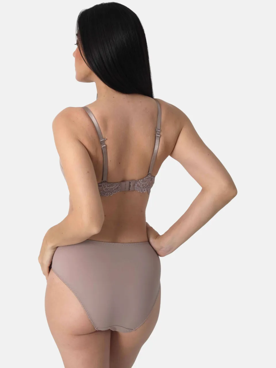 Sassa Mode Classic Lace maxislip taupe, foto 4
