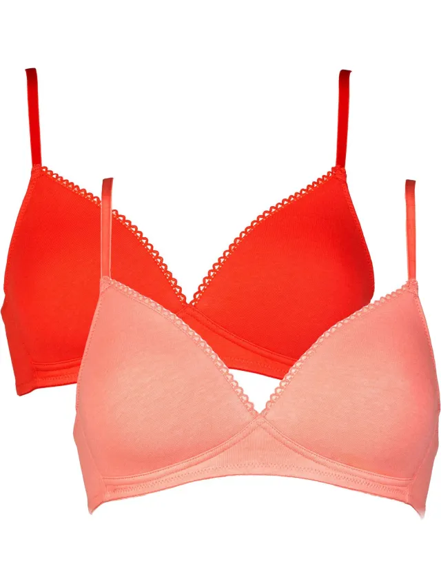 My Basic by After Eden After Eden My Basic 2-pack Dames Beha - Koraal/Rood
