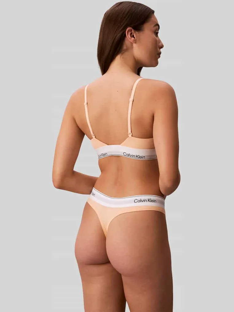 Calvin Klein bralette abrikoos, foto 3