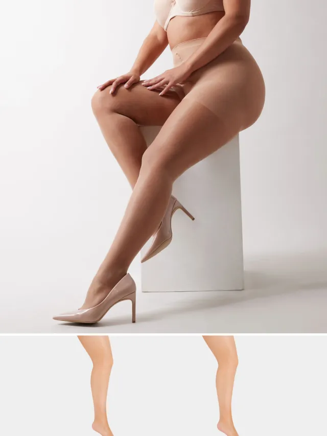 Yours Set Van Twee Paar 15 Denier Luxury Panty's In Natural-60 Nude