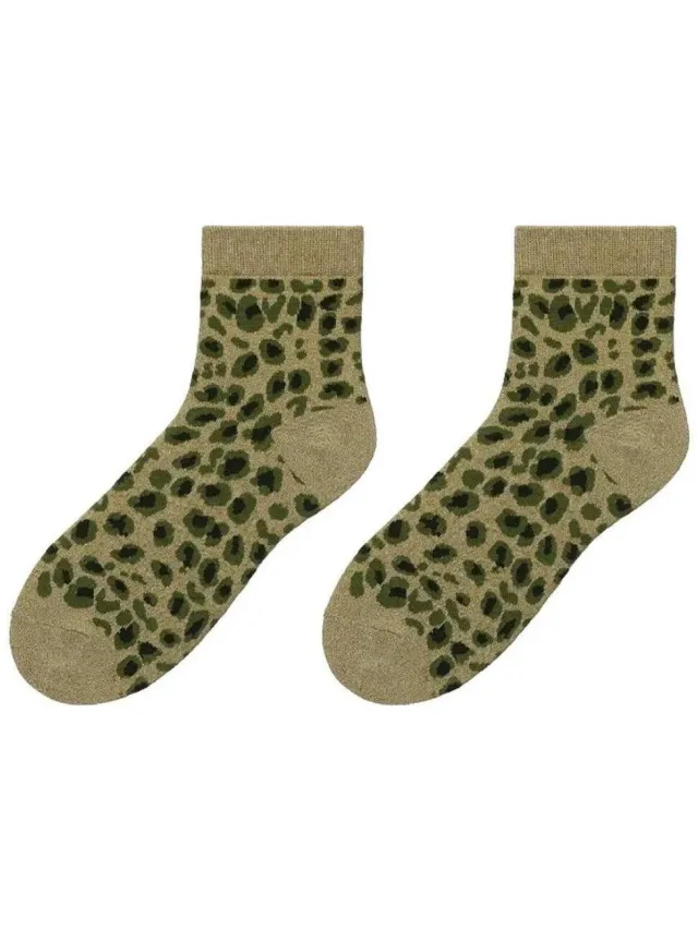 Stella Green Panty’s/Kousen Stella Green Leopard Groen