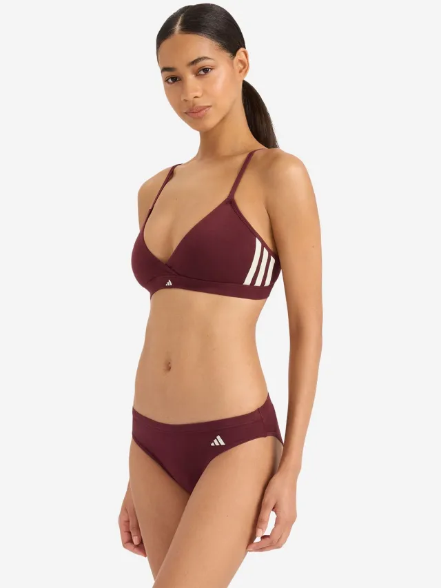 Adidas Triangel-BH Sport Active Essentials Cotton 3 Stripes bordeaux