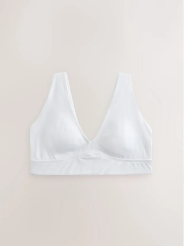 Next Dames - Onder de arm en achterzijde gladmakende Ultimate Comfort beha zonder beugel - Wit White