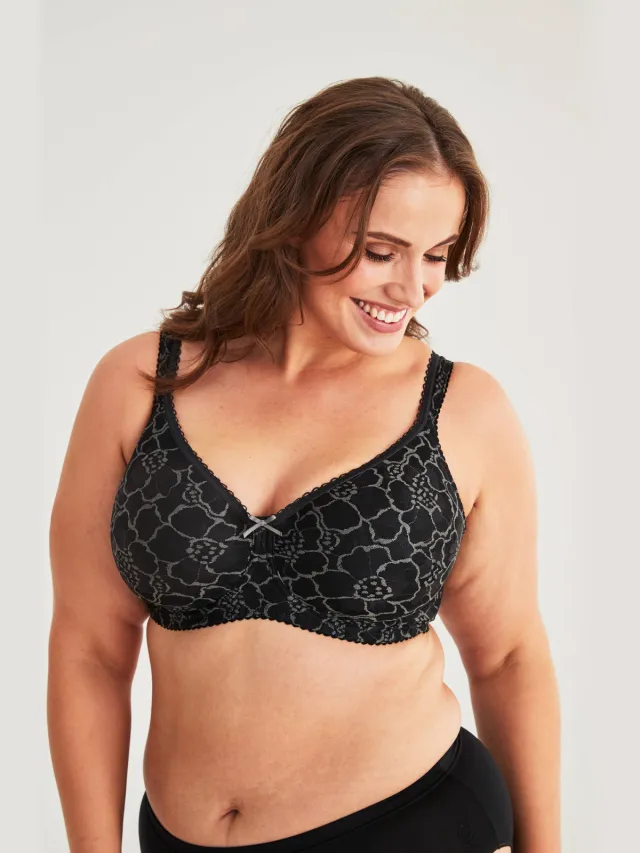 Swegmark Lace Shape voorgevormde T-shirt-bh met beugel zwart, foto 4