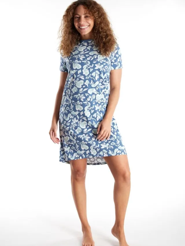 Götzburg Gotzburg dames Nachthemd 250292 625 Blau motief