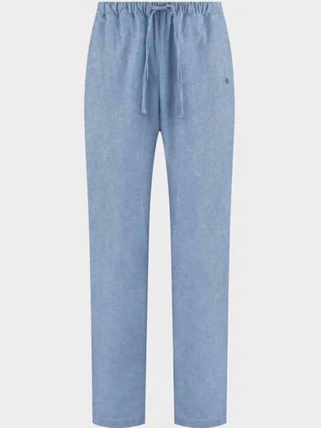Yumeko pyjamabroek dames flanel light blauw l