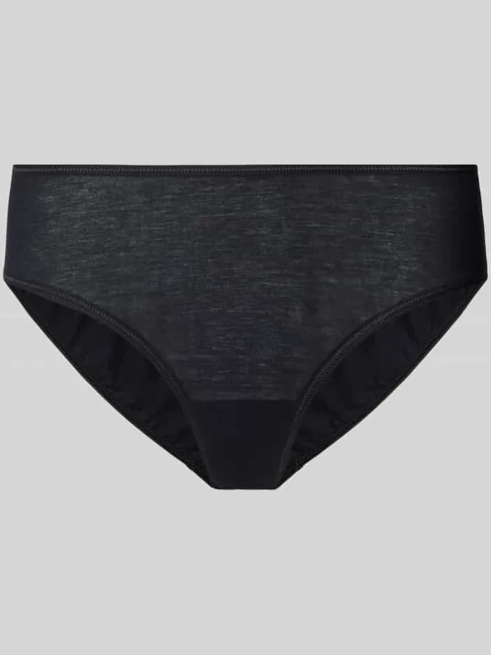 Hanro Slip met omzoomde boorden Zwart