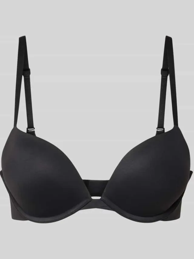 Calvin Klein Push-up-bh met verstelbare bandjes, model 'PERFECTLY FIT' Zwart