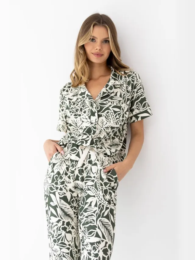 S& Sensis Sensis Dames Pyjama LOUISE 38 / Groen
