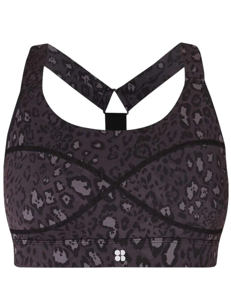 Sweaty Betty Sportbeha met luipaardprint voor dames, nauwsluitend model (Luxe) paars, foto 2