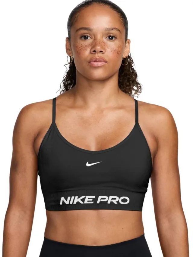Nike Pro Seamless sportbeha zwart