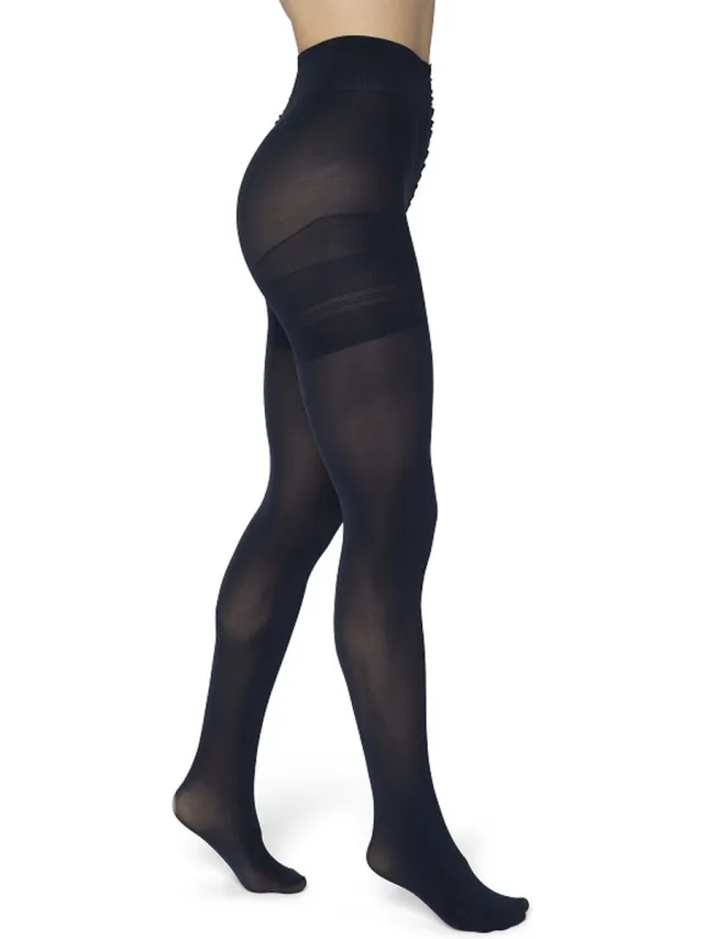 Bonnie Doon Curvy Line Dames Panty 40 Denier maat 52/54 4XL Zwart - Plus - Lycra Xceptionelle - Maatje meer Panty - Zeer Chique en Comfortabel - Hoge Rekbaarheid - Grote maten - Extra Comfort - Black - BP051982.101