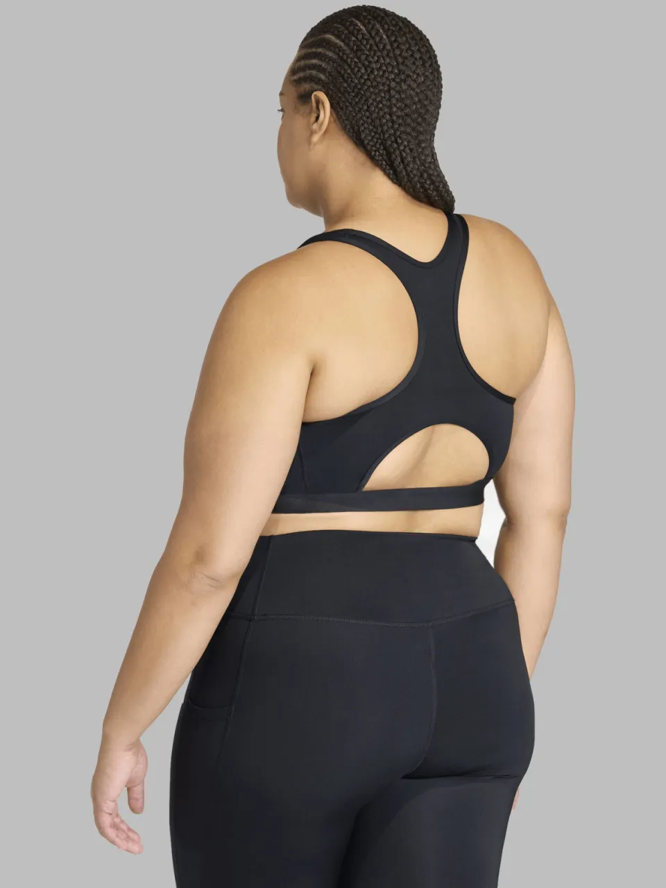Adidas Performance sport-bh medium support - zwart, foto 5