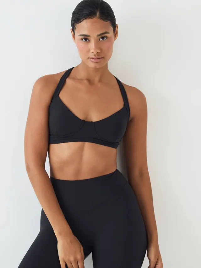 DSGN Studio Dames Dsgn Studio Zachte Luxe Corset Sport-bh Washed Black
