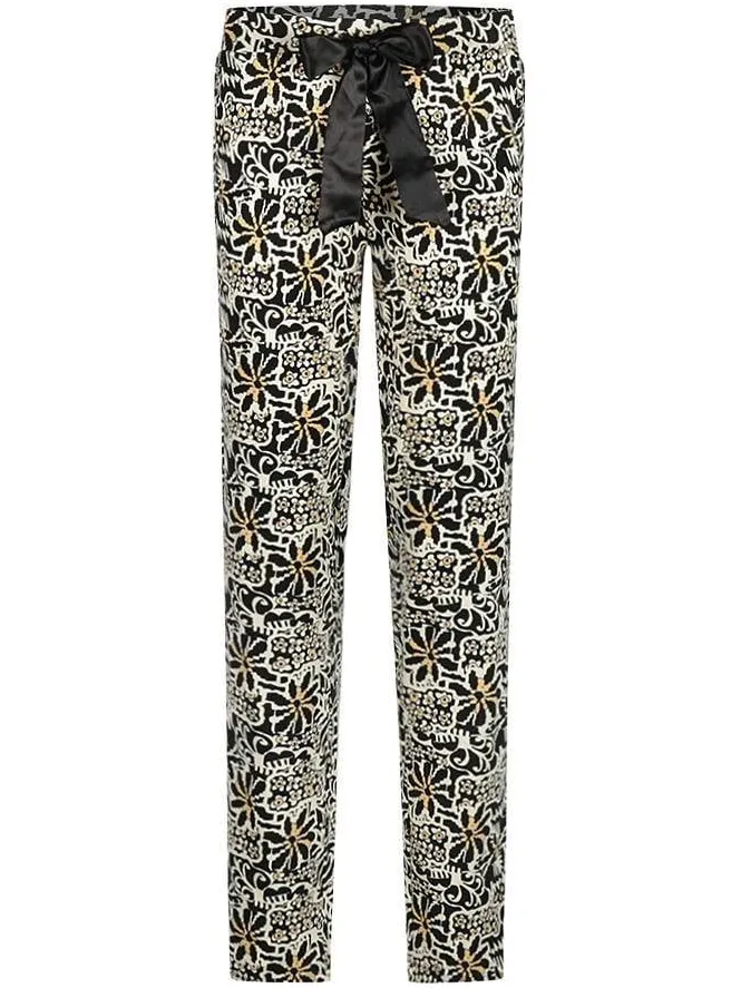 Charlie Choe pyjamabroek - zwart/ecru, foto 2