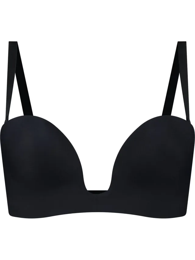 Bye Bra Diep uitgesneden strapless bh zwart