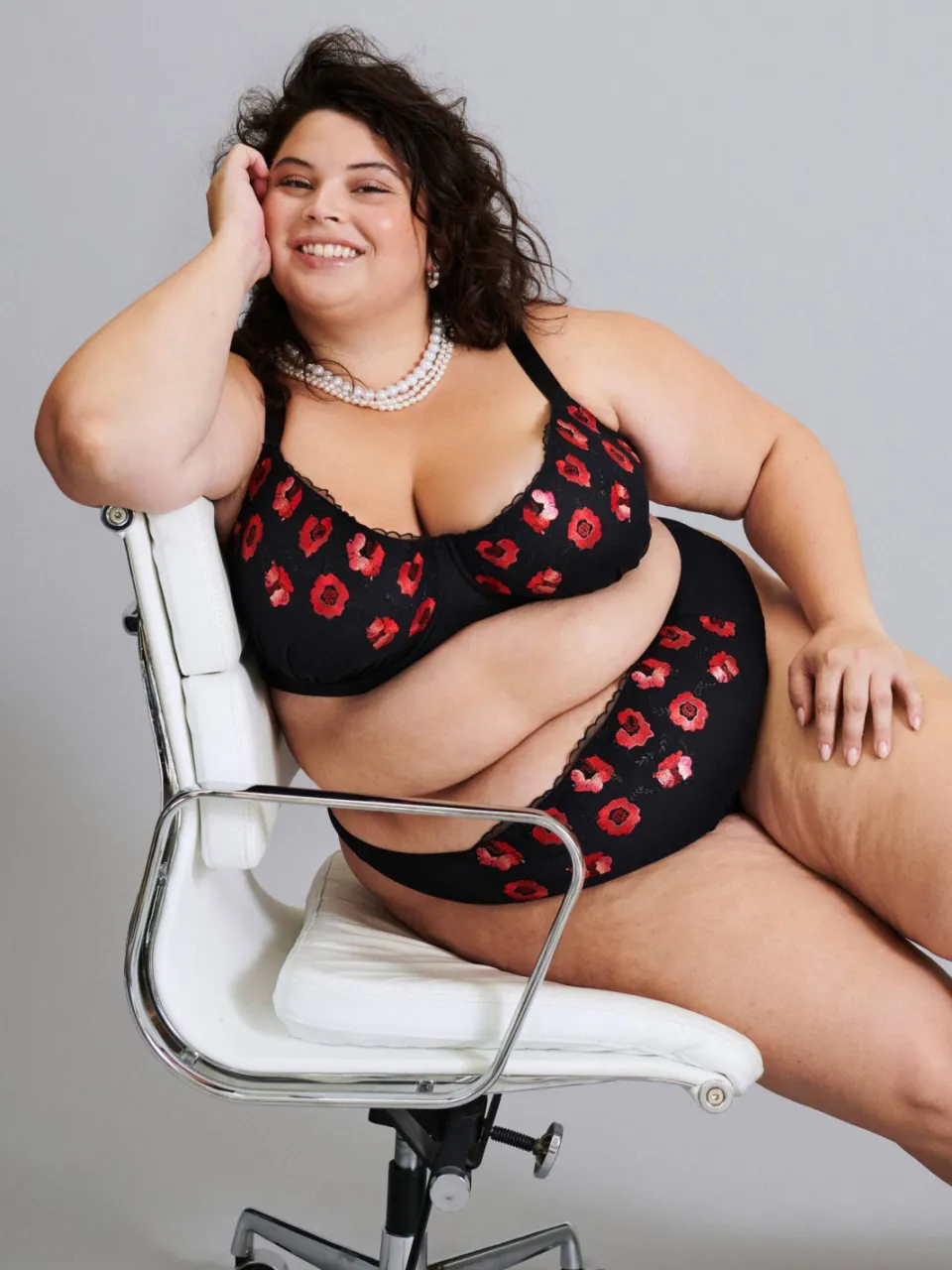 Zizzi Lisandra string zwart/rood, foto 5