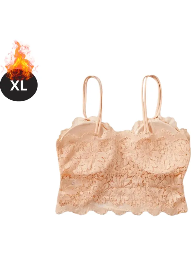 Bovista BH Zonder Beugel - Zonder Bandjes - Push-up Bh's - Comfort Beha - Comfortabel - Beige