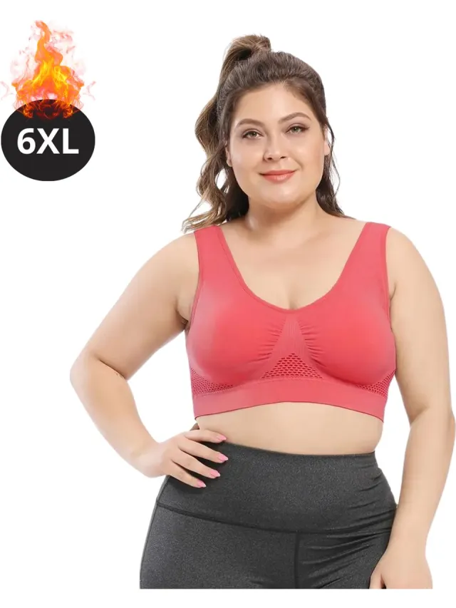 Livano BH Zonder Beugel - Zonder Bandjes - Push-up Bh's - Comfort Beha - Comfortabel - Sterk - Plus Size - Rood