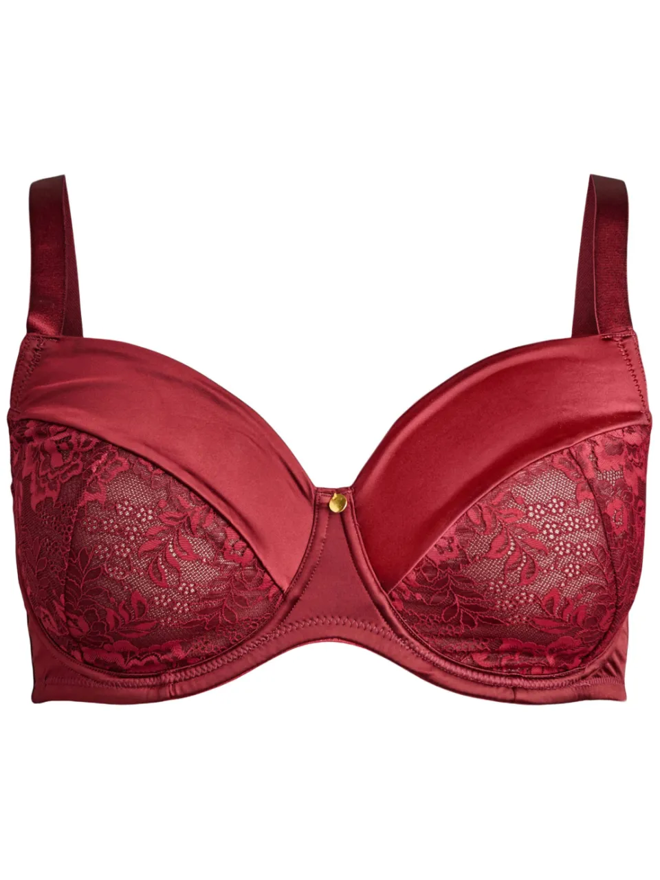 Zizzi LMELIKA beugel-bh donkerrood, foto 2