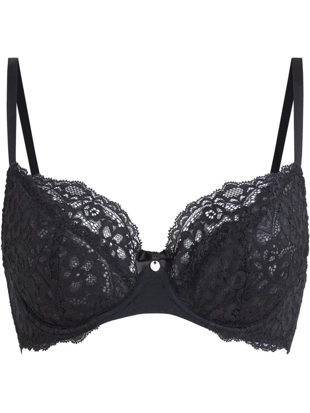 Hunkemöller Marine niet voorgevormde bh Dames zwart