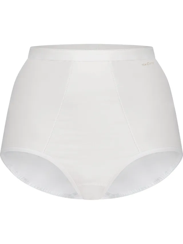 Ten Cate Basics organic cotton stretch high waist shape wit voor Dames white