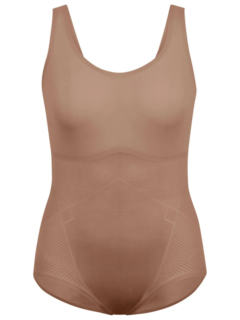 SPANX SPANXshape™ Invisible seamless medium corrigerende Tank Panty body donkerbeige, foto 2
