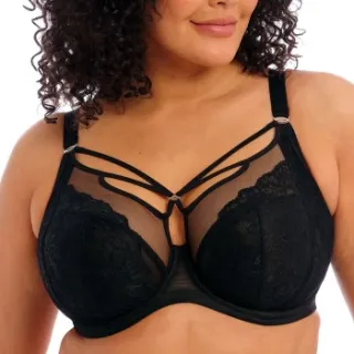 Elomi Brianna beugel plunge-bh zwart Zwart,Wit