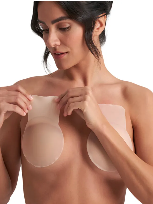 Bye Bra matte silicone pull-ups bra beige