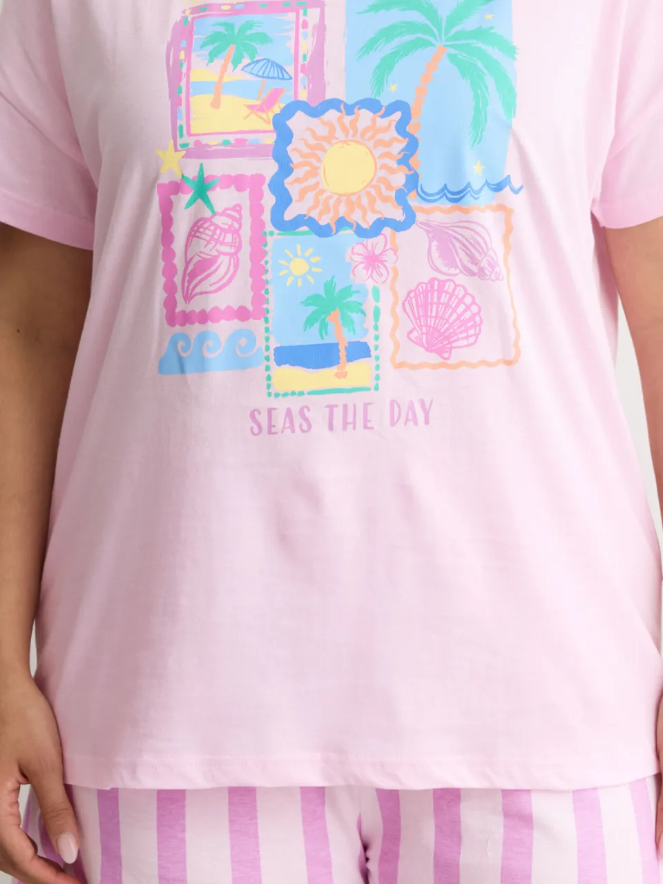 Yours Roze 'Seas The Day' Pyjamaset-64, foto 4