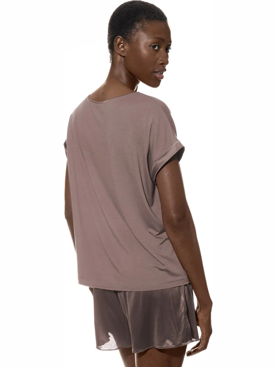 Mey T-shirt Serie Pure Chic Milk`n Coffee bruin, foto 2