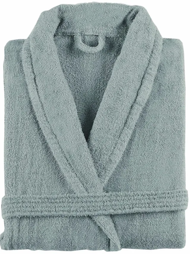Sorema Badjas - New Plus Shawl Collar - Silver Zilver