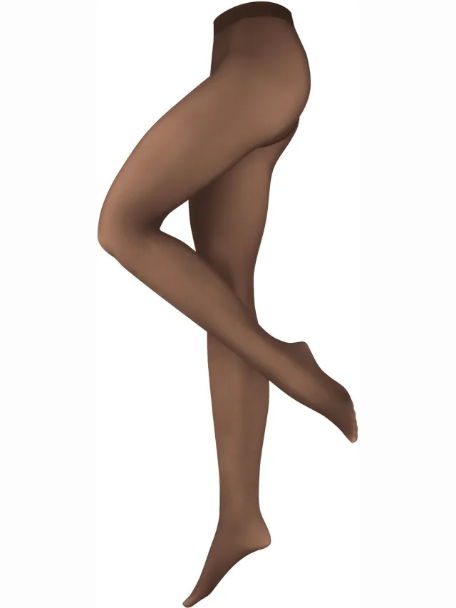 nur die Feinstrumpfhose Warm & Transparent Strapazierfähig bruin