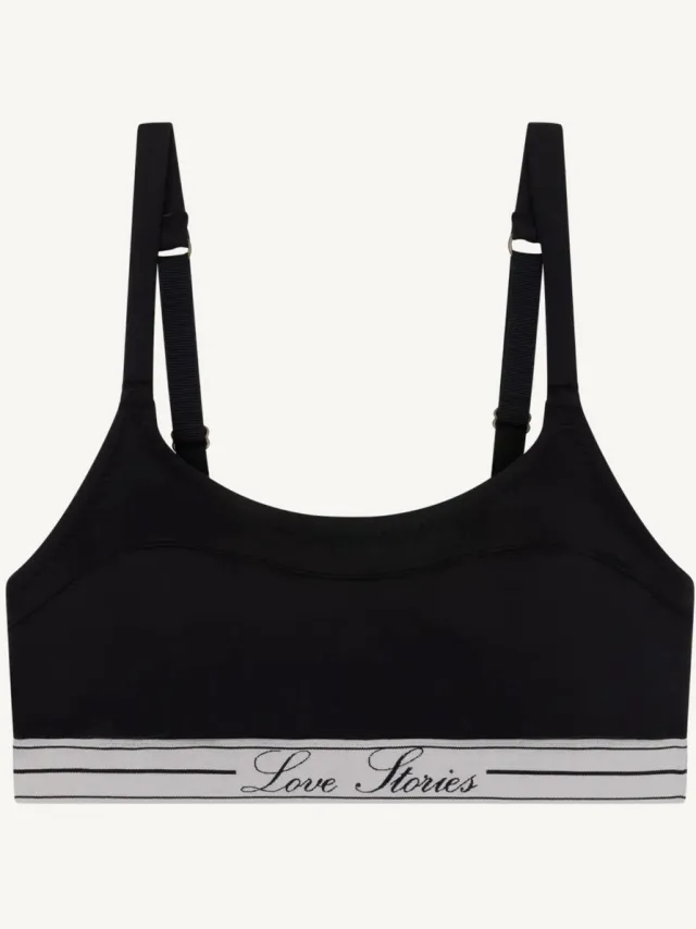 Love Stories Bralette - "Tori" - Zwart