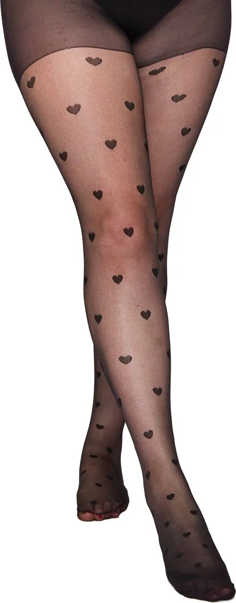 Pamela Mann Panty 30Den hartjes zwart 58-60 grote maat Pamela Mann
