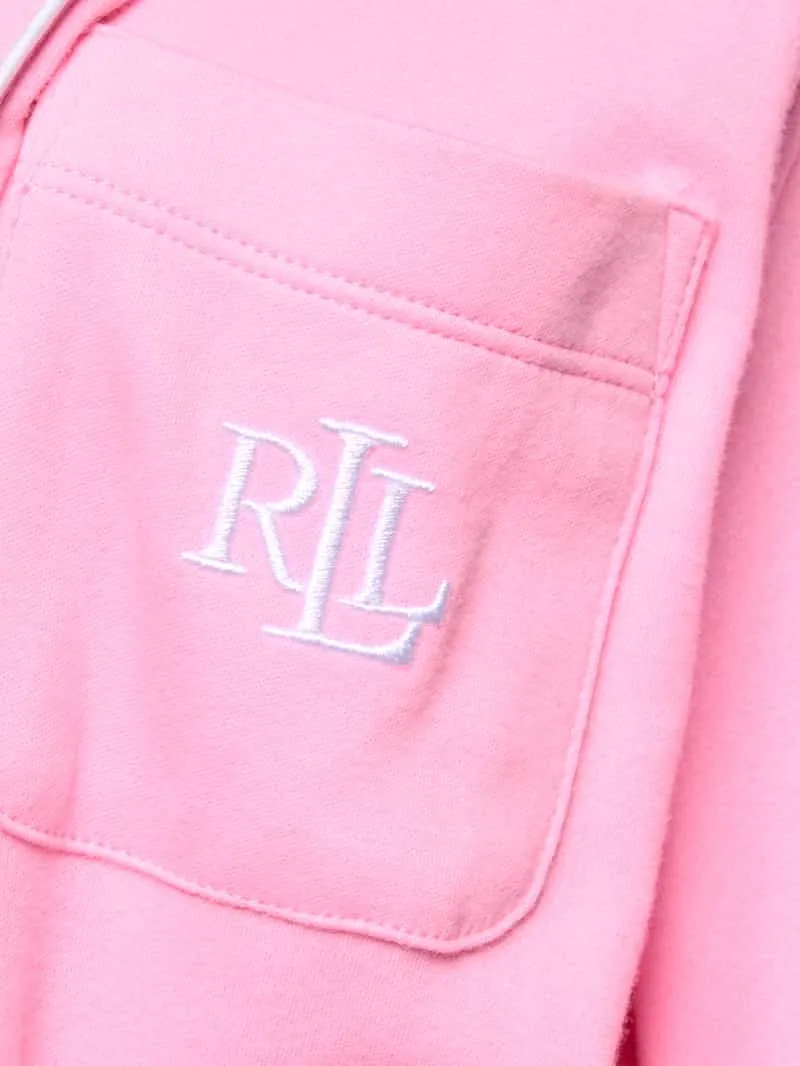 Lauren Ralph Lauren Regular fit badjas van puur katoen felroze, foto 3
