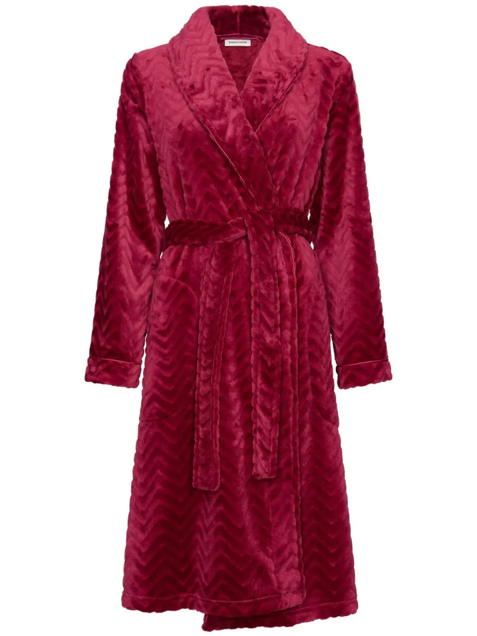 Pastunette fleece badjas - donkerrood, foto 2