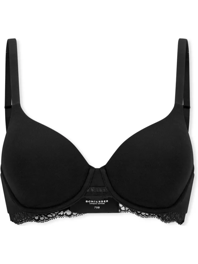 Schiesser Bügel-BH Unique Cotton zwart